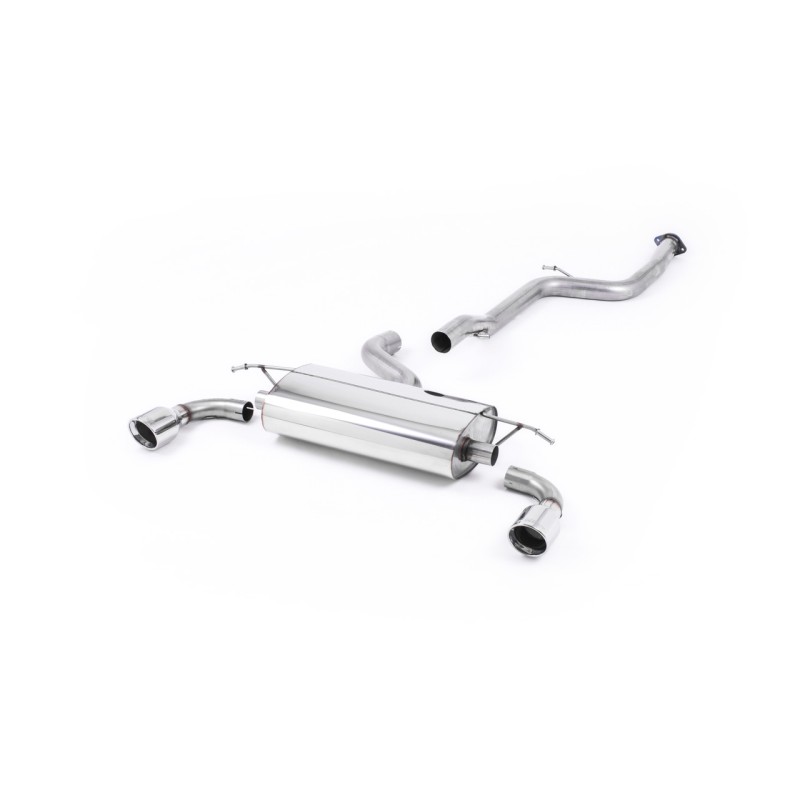 Ford Focus MK2 ST 225 - Non-Resonated (Louder) Cat-Back Exhaust System with 100mm Jet Polished Trims - Jet