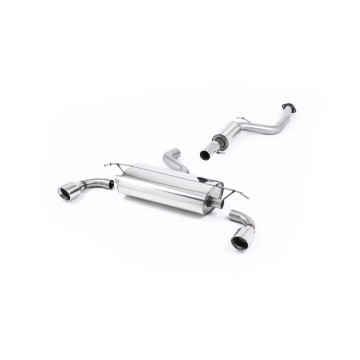 Ford Focus MK2 ST 225 - Resonated (Quieter) Cat-Back Exhaust System with 100mm Jet Polished Trims - Jet