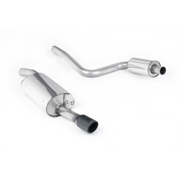Ford Fiesta MK6 ST 150 - Resonated (Quieter) Cat-Back Exhaust System with Ceramic Coated Satin Black Trim - Cerakote Black