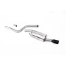 Ford Fiesta MK6 Zetec-S - Non-Resonated (Louder) Cat-Back Exhaust System - fits to ST150 Rear Valance Insert - Cerakote Black