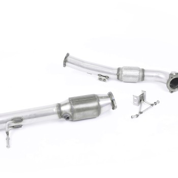 Ford Focus MK2 RS - Large Bore Downpipe with Hi-Flow Sports Catalyst (For Milltek Cat-Back)