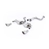 Ford Focus MK2 RS - Resonated (Quieter) Cat-Back Exhaust System with Dual DTM Trims - Polished