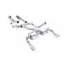 Ford Focus MK2 RS - Resonated (Quieter) Turbo-Back Exhaust System with Hi-Flow Sports Catalyst & Dual DTM Trims