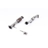 Ford Focus MK2 RS - Large Bore Downpipe with Hi-Flow Sports Catalyst (For Milltek Cat-Back)