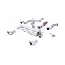 Ford Focus MK2 RS - Resonated (Quieter) Turbo-Back Exhaust System with 200 CPSI Hi-Flow Sports Catalyst & Dual DTM Trims