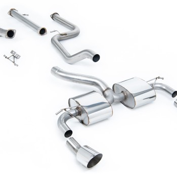 Ford Focus MK2 RS - Non-Resonated Turbo-Back Exhaust System with Catalyst Delete