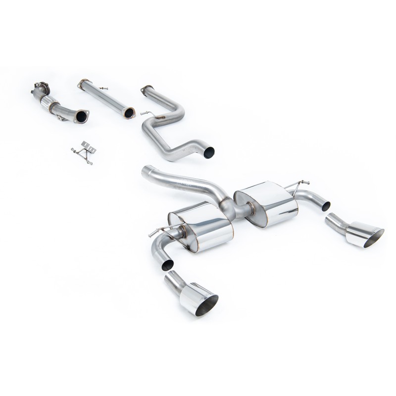 Ford Focus MK2 RS - Non-Resonated Turbo-Back Exhaust System with Catalyst Delete