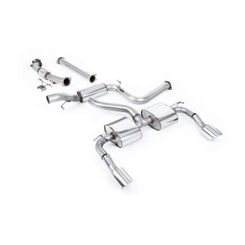 Ford Focus MK2 RS - Resonated Turbo-Back Exhaust System with Catalyst Delete