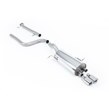 Ford Fiesta MK7/7.5 ST 1.6 - Non-Resonated (Louder) Cat-Back Exhaust System with Polished Tips - Polished