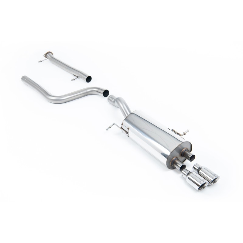 Ford Fiesta MK7/7.5 ST 1.6 - Non-Resonated (Louder) Cat-Back Exhaust System with Polished Tips - Polished