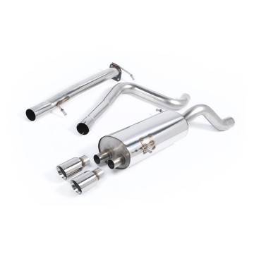 Ford Fiesta MK7/7.5 ST 1.6 - Non-Resonated (Louder) Cat-Back Race Exhaust System with Polished Tips - Polished