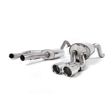 Ford Fiesta MK7/7.5 Ecoboost 1.0T - Resonated (Quieter) Cat-Back Exhaust System with Polished Tips - Polished