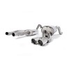 Ford Fiesta MK7/7.5 Ecoboost 1.0T - Resonated (Quieter) Cat-Back Exhaust System with Polished Tips - Polished