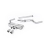 Ford Focus MK3 ST 5 door Hatchback - Part Resonated Cat-Back Exhaust System with Titanium Tips - Brushed Titanium