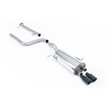 Ford Fiesta MK7/7.5 ST 1.6 - Non-Resonated (Louder) Cat-Back Exhaust System with Cerakote Black Tips - Cerakote Black