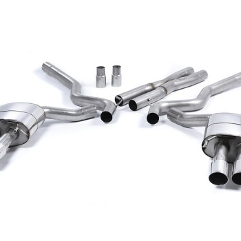 Ford Mustang 5.0 V8 GT (Fastback) - Non-Resonated Cat-Back Exhaust System (For Roush Valance) - Polished