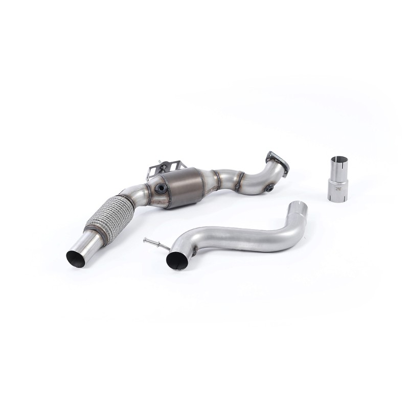 Ford Mustang 2.3 (S550/S650 Fastback) - Large Bore Downpipe with Hi-Flow Sports Catalyst (For OE Cat-Back) - OE Cat-Back