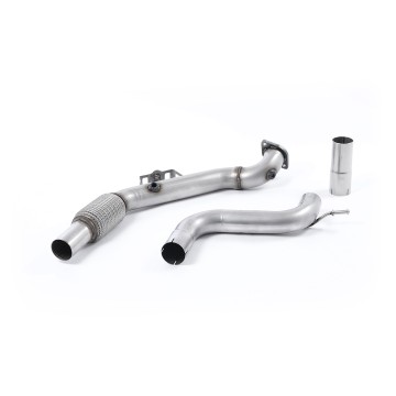 Ford Mustang 2.3 (S550/S650 Fastback) - Large Bore Downpipe with Catalyst Delete (For Milltek Cat-Back) - Milltek Cat-Back