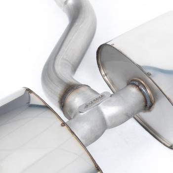 Ford Focus MK2 RS - Non Resonated (Louder) Race Cat-Back Exhaust System with DTM Polished Trims