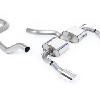 Ford Focus MK2 RS - Non Resonated (Louder) Race Cat-Back Exhaust System with DTM Polished Trims