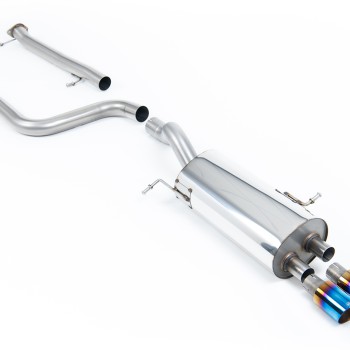 Ford Fiesta MK7/7.5 ST 1.6 - Non-Resonated (Louder) Cat-Back Exhaust System with Burnt Titanium Tips - Burnt Titanium