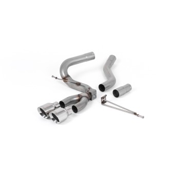 Ford Focus MK3 ST Diesel - Cat-Back Exhaust System with Polished GT-100 Trims - Polished