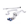 Ford Fiesta MK7/7.5 Ecoboost 1.0T - Non-Resonated (Louder) Cat-Back Exhaust System with Burnt Titanium Tips - Burnt Titanium