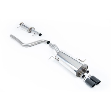 Ford Fiesta MK7/7.5 ST 1.6 - Resonated (Quieter) Cat-Back Exhaust System with Carbon Jet-80 Trims - Carbon Fibre