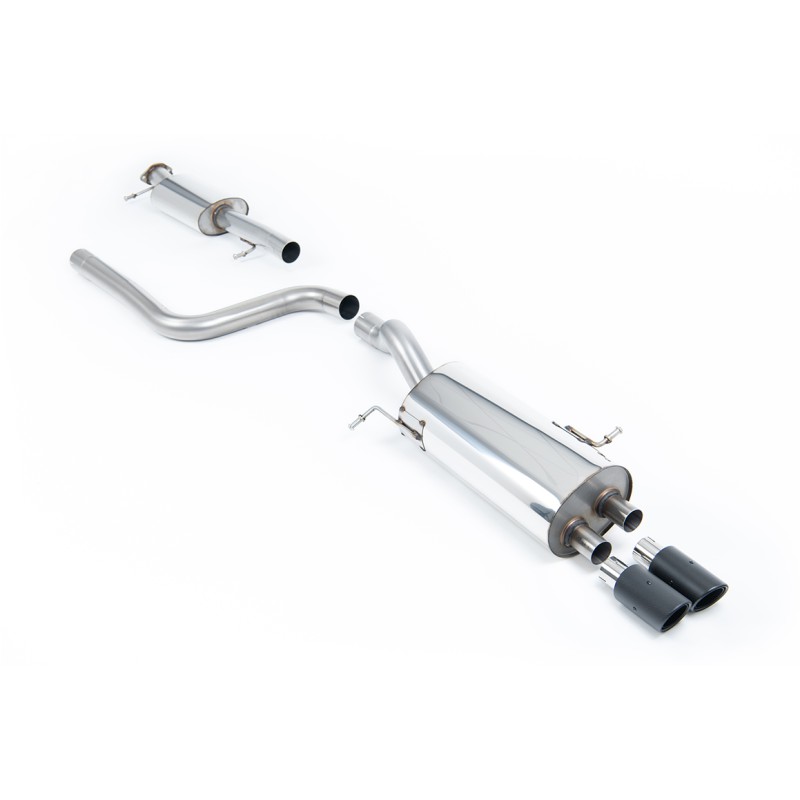 Ford Fiesta MK7/7.5 ST 1.6 - Resonated (Quieter) Cat-Back Exhaust System with Carbon Jet-80 Trims - Carbon Fibre