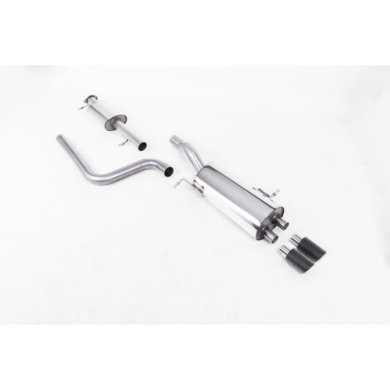 Ford Fiesta MK7/7.5 ST 1.6 - Resonated (Quieter) Cat-Back Race Exhaust System with Carbon Jet-80 Trims - Carbon Fibre