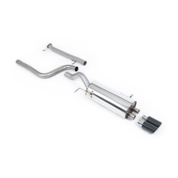 Ford Fiesta MK7/7.5 ST 1.6 - Non-Resonated (Louder) Cat-Back Race Exhaust System with Carbon Jet-80 Trims - Carbon Fibre