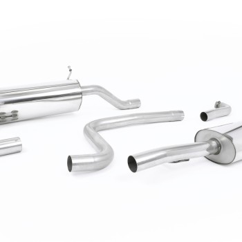 Ford Fiesta MK8 1.0T ST Line (Non GPF Models) - Resonated (Quieter) Cat-Back Exhaust System with GT-90 Polished Trim - Polished - OE Valance
