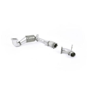 Ford Fiesta MK7/7.5/8 Ecoboost 1.0T - Stainless Steel Cast Downpipe with Race Cat (For OE Cat-Back) - OE Cat-Back