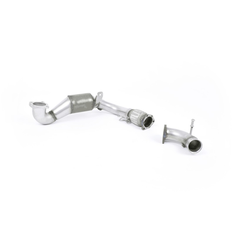 Ford Fiesta MK7/7.5/8 Ecoboost 1.0T - Stainless Steel Cast Downpipe with Race Cat (For OE Cat-Back) - OE Cat-Back