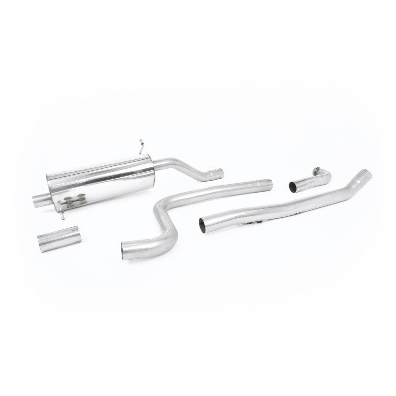 Ford Fiesta MK8 1.0T ST Line (Non GPF Models) - Road+ Cat-Back Exhaust System with Jet-90 Carbon Trim - Carbon Fibre - OE Valance
