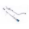 Ford Fiesta MK8 1.0T ST Line (Non GPF Models) - Non-Resonated (Louder) Cat-Back Exhaust System with GT-90 Burnt Titanium Trim - Burnt Titanium - OE Valance