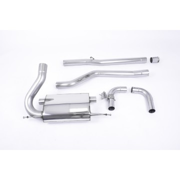 Ford Focus MK3 RS - Non-Resonated (Louder) Cat-Back Exhaust System with Carbon Jet-115 Trims - Carbon Fibre