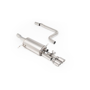 Ford Fiesta MK8 ST 1.5 (Pre Sept 2020) - Resonated GPF/OPF Back Exhaust System with Titanium GT-90 Trims - Brushed Titanium