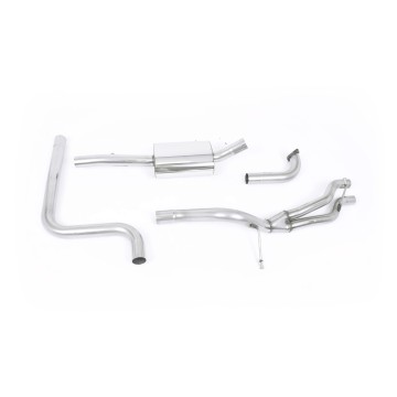 Ford Fiesta MK7/7.5 Ecoboost 1.0T - Road+ Cat-Back Exhaust System with Burnt Titanium Tips - Burnt Titanium