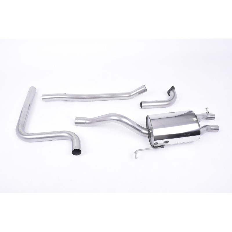 Ford Fiesta MK7/7.5 Ecoboost 1.0T - Non-Resonated (Louder) Cat-Back Exhaust System with Carbon Fibre Jet-80 Tips - Carbon Fibre
