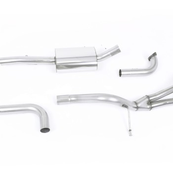Ford Fiesta MK7/7.5 Ecoboost 1.0T - Road+ Cat-Back Exhaust System with Carbon Fibre Jet-80 Tips - Carbon Fibre