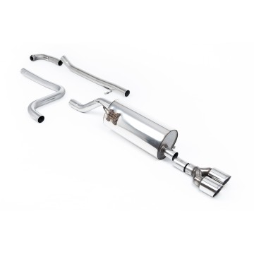 Ford Fiesta MK8 1.0T ST Line (Non GPF Models) - Road+ Cat-Back Exhaust System with Twin GT-90 Polished Trims - Polished - Fiesta ST