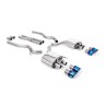 Ford Mustang 5.0 V8 GT (Fastback - Facelift) - Cat-Back Exhaust System with Burnt Titanium Trims GT-100 Trims - Burnt Titanium