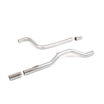 Ford Fiesta MK8 1.0T ST Line - Non-Resonated (Louder) GPF-Back Exhaust System with Burnt Titanium GT-90 Trim - Burnt Titanium - Single
