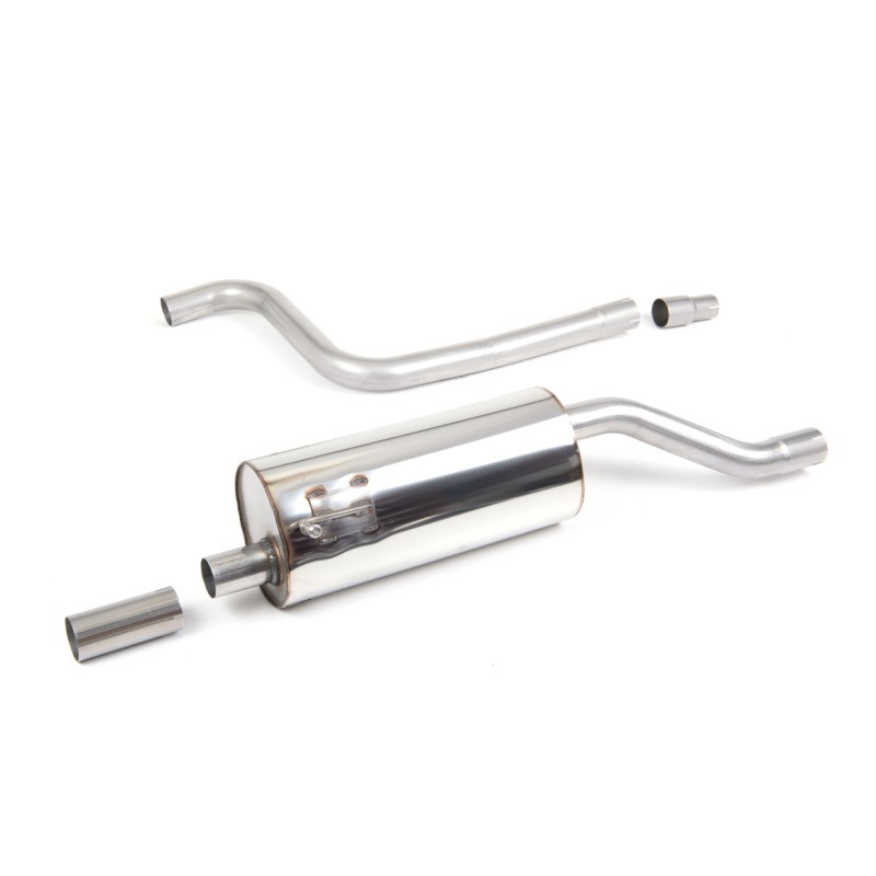 Ford Fiesta MK8 1.0T ST Line - Resonated (Quieter) GPF-Back Exhaust System with Burnt Titanium GT-90 Trim - Burnt/Blue Titanium - Single