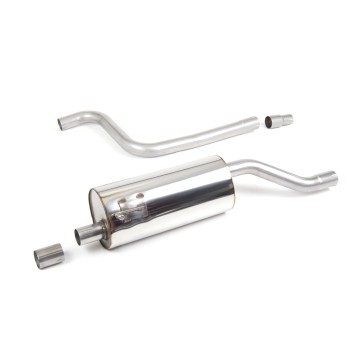 Ford Fiesta MK8 1.0T ST Line - Resonated (Quieter) GPF-Back Exhaust System with ST Style with Twin GT-90 Polished Trims - Polished - Dual