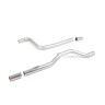 Ford Fiesta MK8 1.0T ST Line - Non-Resonated (Louder) GPF-Back Exhaust System with Titanium GT-90 Trim - Brushed Titanium - Single