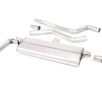 Ford Focus MK4 ST Hatch - GPF/OPF Back Exhaust System with Burnt Titanium GT-115 Trims - Burnt Titanium