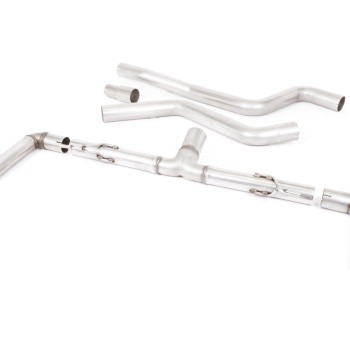Ford Focus MK4 ST Hatch - Race (Louder) GPF/OPF Back Exhaust System with Burnt Titanium GT-115 Trims - Burnt Titanium