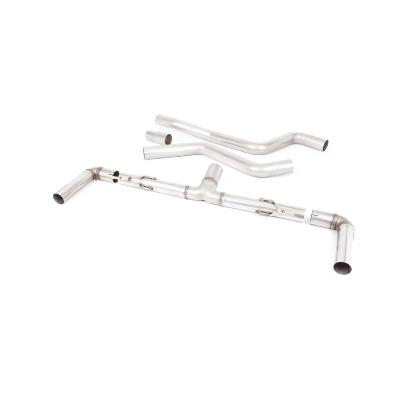 Ford Focus MK4 ST Hatch - Race (Louder) GPF/OPF Back Exhaust System with Burnt Titanium GT-115 Trims - Burnt Titanium